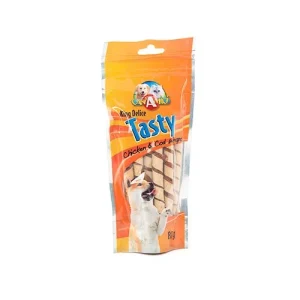 Rollitos de ave y pescado snack para perros