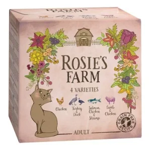 Rosie's Farm Adult 4 x 100 g para gatos - Pack de prueba Pack mixto: 4 variedades
