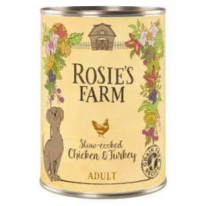 Rosie's Farm Adult 6 x 400 g Pollo y pavo