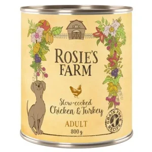 Rosie's Farm Adult 6 x 800 g Pollo y pavo