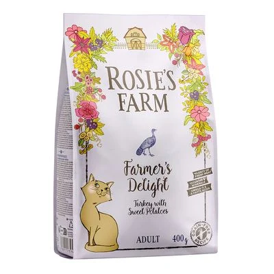 Rosie's Farm Adult pavo con boniato pienso para gatos 400 g
