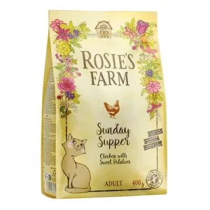 Rosie's Farm Adult pollo con boniato pienso para gatos 400 g