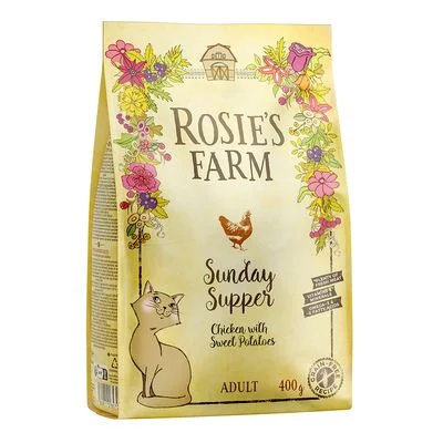 Rosie's Farm Adult pollo con boniato pienso para gatos 400 g