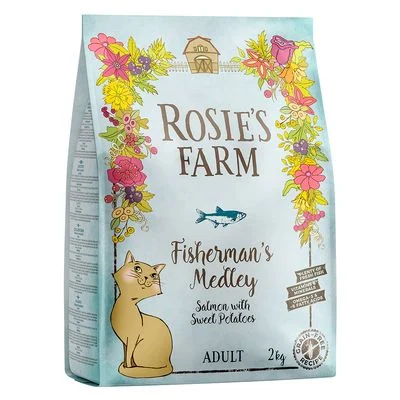 Rosie's Farm Adult salmón con boniato pienso para gatos 2 kg