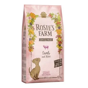 Rosie's Farm Single Meat Adult cordero con arroz 12 kg