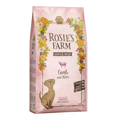 Rosie's Farm Single Meat Adult cordero con arroz 12 kg