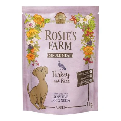 Rosie's Farm Single Meat Adult pavo con arroz 1 kg