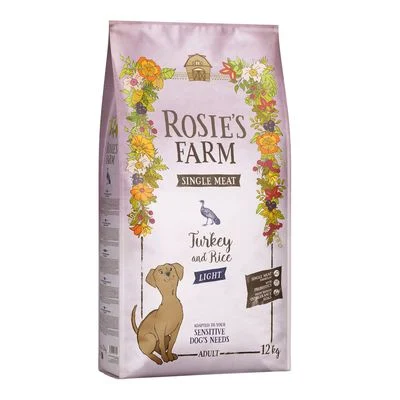 Rosie's Farm Single Meat Light pavo con arroz 12 kg