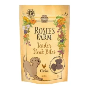 Rosie's Farm Snacks Mini Steak Bites, con pollo 70 g