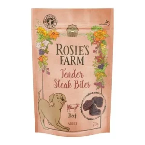 Rosie's Farm Snacks Mini Steak Bites, con vacuno 70 g