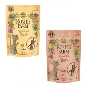 Rosie's Farm Snacks para gatos - Oferta de prueba Barritas: pollo y vacuno (2 x 50 g)