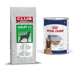 Royal Canin Club pienso para perros + comida húmeda: ¡15 % de descuento! Adult CC (15 kg) + Maxi Adult Mousse (12 x 410 g)