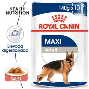 Royal Canin Maxi Adult en salsa para perros 10x140g