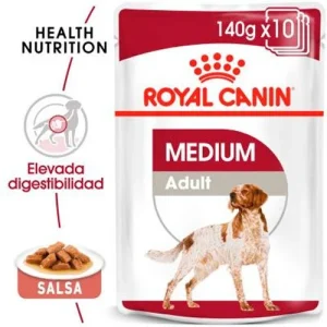 Royal Canin Medium Adult en salsa para perros 10x140g