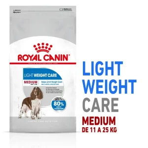 Royal Canin Medium Light Weight Care | Pienso Light Control de Peso | Perros de Razas Medianas (3kg | 12kg| Pack 2x12kg)