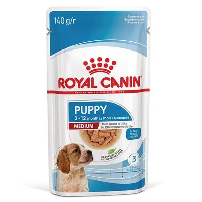 Royal Canin Medium Puppy en salsa 10 x 140 g