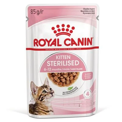 Royal Canin Sterilised Kitten en salsa 12 x 85 g