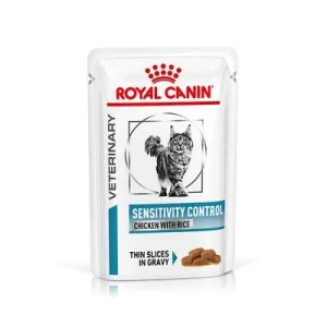 Royal Canin Veterinary Feline Sensitivity Control pollo y arroz en salsa 12 x 85 g