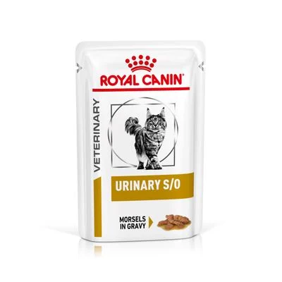 Royal Canin Veterinary Feline Urinary S/O en salsa o paté Bocaditos en salsa 12 x 85 g