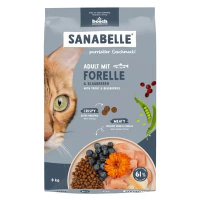 Sanabelle Adult con trucha y arándanos 8 kg