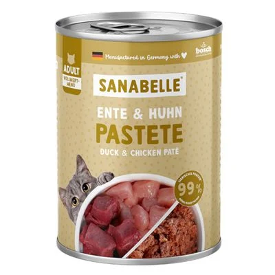 Sanabelle All Meat 6 x 400 g para gatos Pato y Pollo