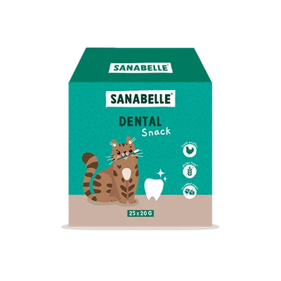Sanabelle Dental Snack en tetraedro 25 x 20 g