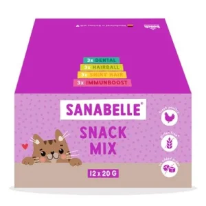 Sanabelle Snack Mix con 4 variedades para gatos 12 x 20 g