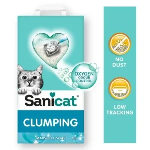 SANICAT Clumping Litter (Aglomerante) Oxygen Power Masella 10L ó 16L