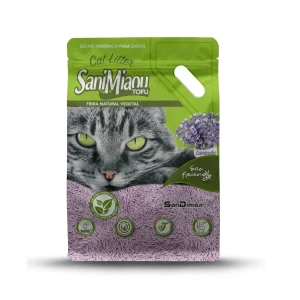 SaniMiau Arena Natural Tofu Lavanda para gatos