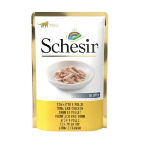 Schesir bolsitas de comida húmeda con atún y pollo