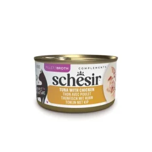 Schesir Complements en caldo 12 x 70 g Atún con pollo