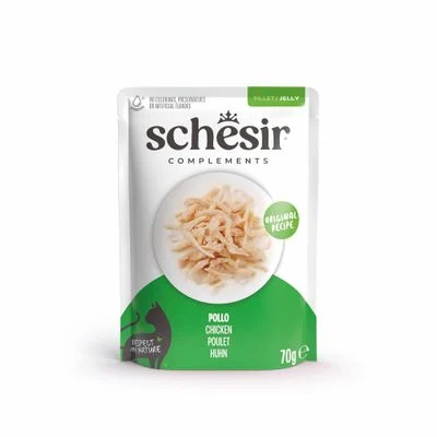 Schesir Complements Filete en gelatina 6 x 70 g en bolsitas Pollo