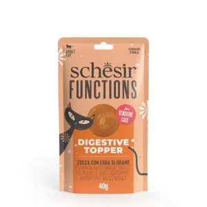Schesir Functions Digestive Topper 12 x 40 g Calabaza con hierba de trigo