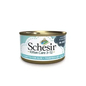 Schesir Kitten 24 x 85 g - Pack Ahorro Atún con aloe vera