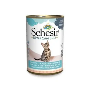 Schesir Kitten Atún con aloe vera en gelatina 6 x 140 g