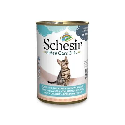 Schesir Kitten Atún con aloe vera en gelatina 6 x 140 g