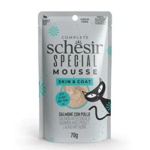 Schesir Special Skin & Coat 12 x 70 g Salmón con pollo