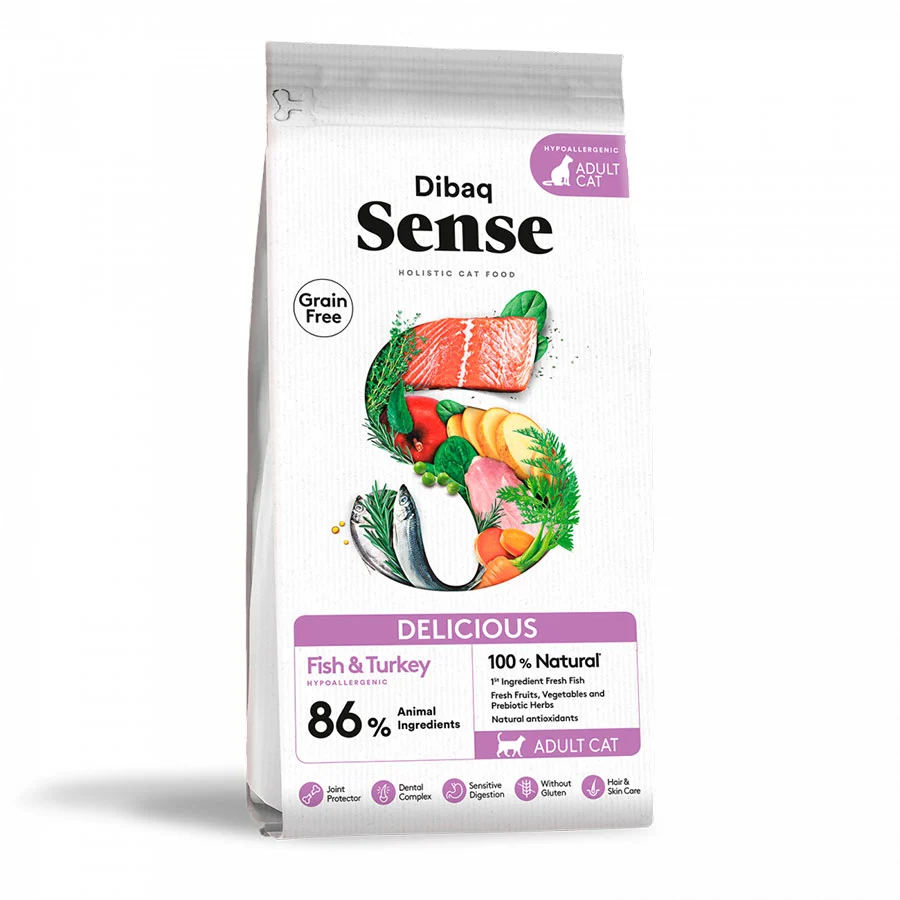 Sense gato Delicious Pescado y Pavo