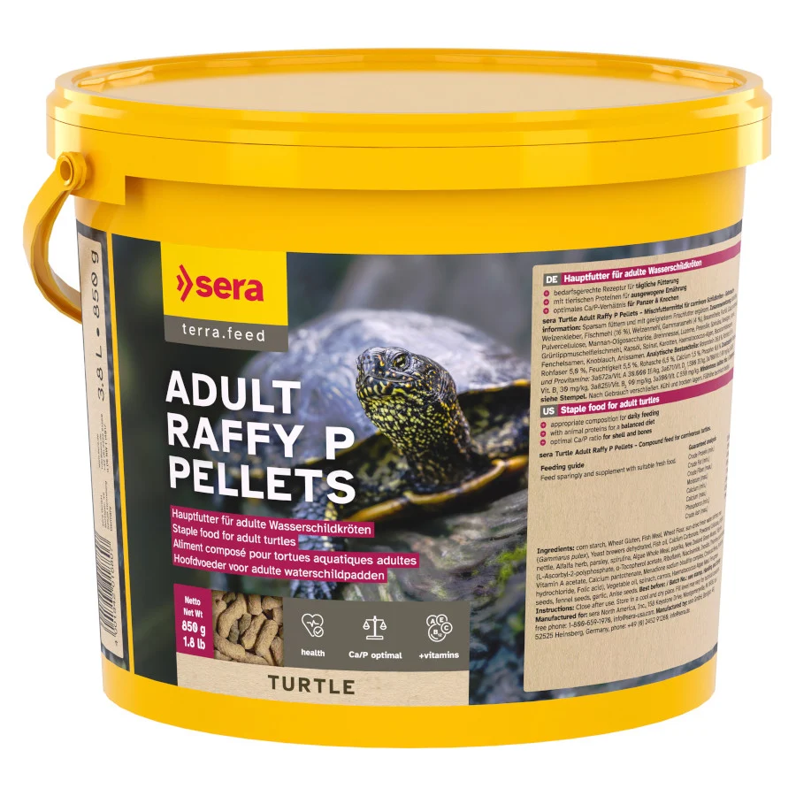 Sera Raffy P Comida para tortugas acuáticas