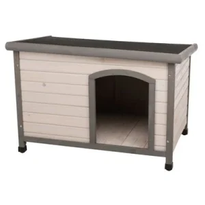 Set completo: caseta de madera Trixie Natura Classic con aislante M-L: 104 x 68 x 72 cm (An x P x Al)