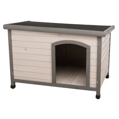Set completo: caseta de madera Trixie Natura Classic con aislante M-L: 104 x 68 x 72 cm (An x P x Al)
