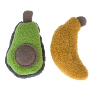 Set de juguetes Modern Living Arucas para gatos Set de 2: aguacate y plátano