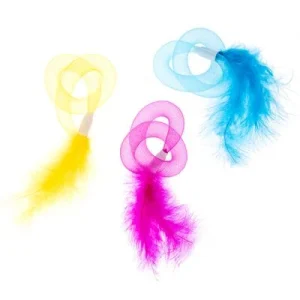 Set de juguetes TIAKI tubos con plumas para gatos Set de 3