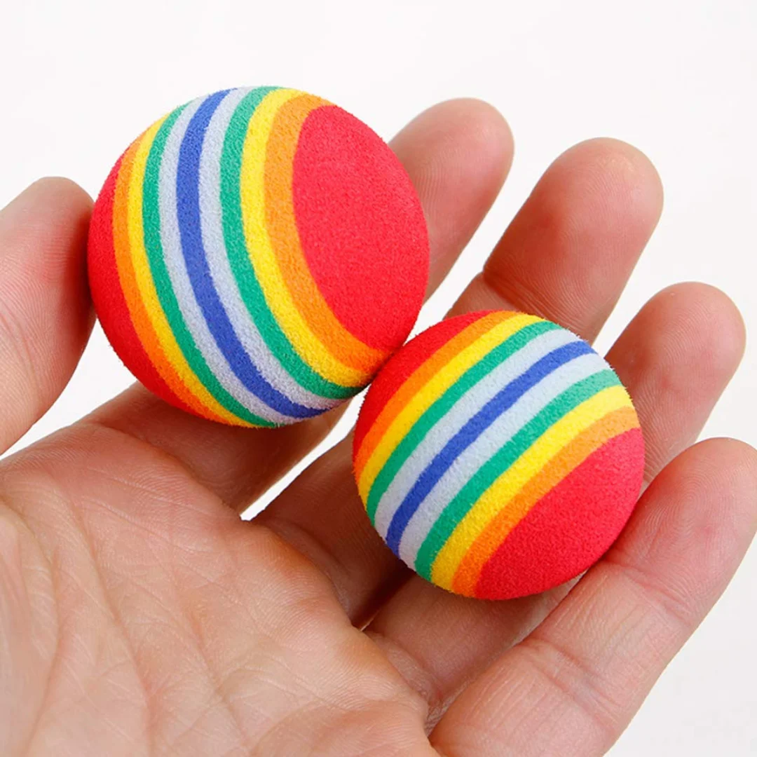 SET TRIXIE 4 PELOTAS ARCOIRIS - Image 2