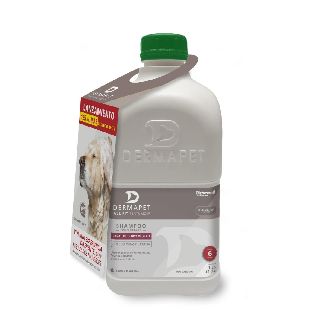 SHAMPOO DERMAPET PARA TODO TIPO DE PELO 1 LITRO