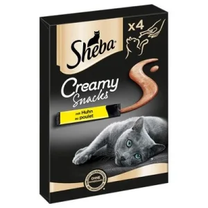 Sheba Creamy snacks para gatos 4 x 12 g Pollo