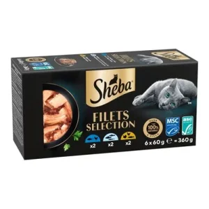 Sheba Filetes 6 x 60 g Pack mixto I (3 variedades)