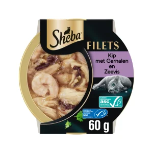 Sheba Filets Pollo con camarón y pescado océano