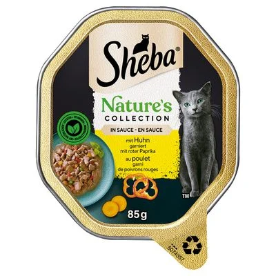 Sheba Nature's Collection 22 x 85 g en salsa para gatos con pollo