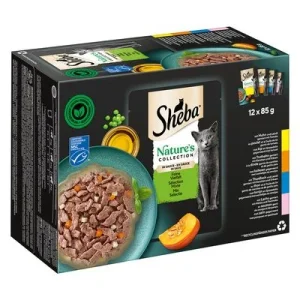 Sheba Nature's Collection en Salsa 144 x 85 g - Megapack Ahorro Variedad deliciosa (pollo, pavo, atún, salmón)
